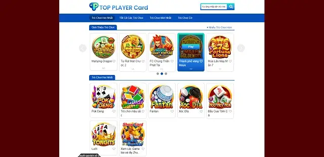 Thương hiệu Top Player game bài tại Hello888